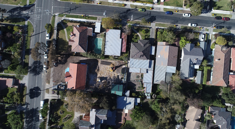Murrumbeena - Aerial View Of Basement Project